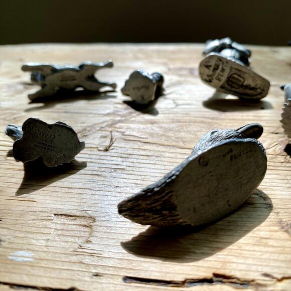 Selection of Vintage Pewter Figurines Set of 14 - Picture 6 of 8